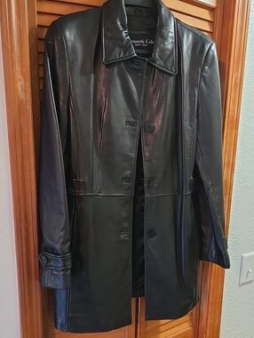 Kenneth Cole Black Leather Jacket